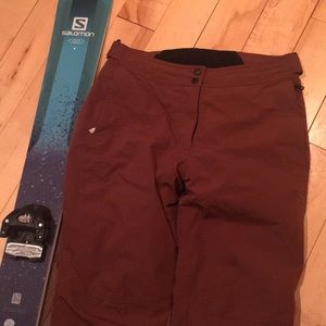 Brown ski pants